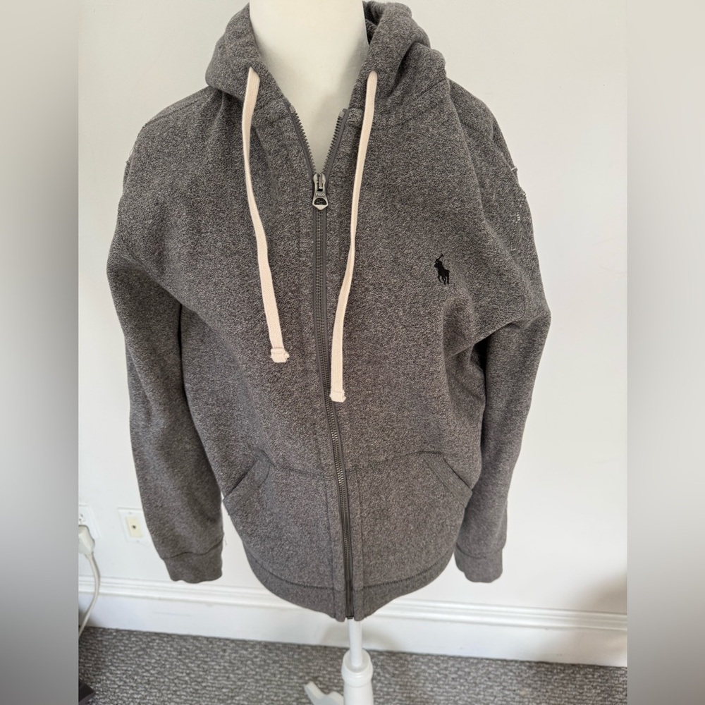 Ralph Lauren Gray Zip Up Sweatshirt